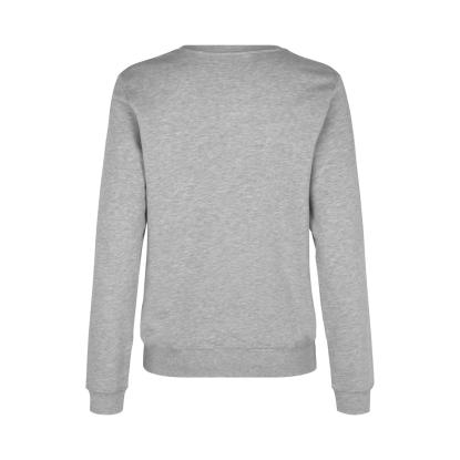 ID 0683 sweatshirt, økologisk, dame, lys grå melange