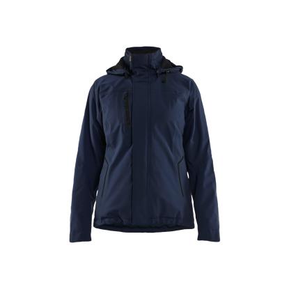 Blåkläder 4408 dame letforet vinterjakke 4-vejs stretch, mørk marineblå/sort