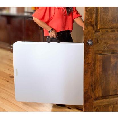 Lifetime sammenklappeligt bord, plast, hvid, 74 x 183 x 76 cm