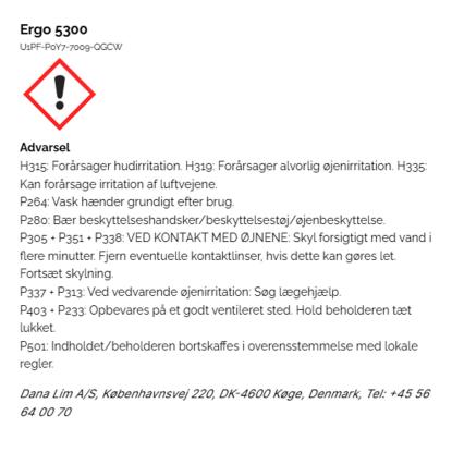 Dana Lim Ergo 5300 sekundlim til gummi - 20 gram
