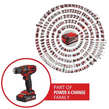 Einhell TC-CD 18/35 Li akku boremaskine med 2 Ah batteri og lader
