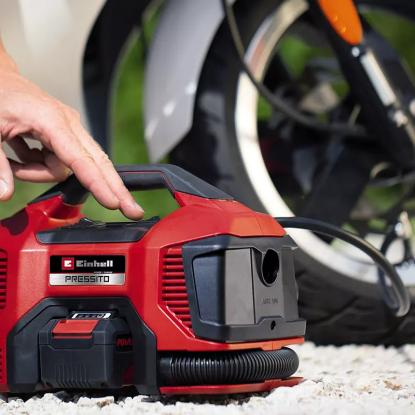 Einhell Pressito 18/21 kompressor, 18 V, uden batteri og lader