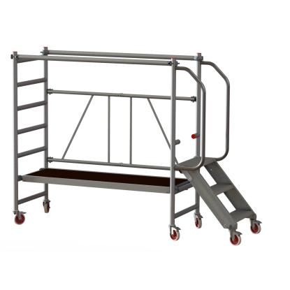 JUMBO foldestillads med trappe og gelænder, 178 x 74 cm, arbejdshøjde 3 m - 178SKT