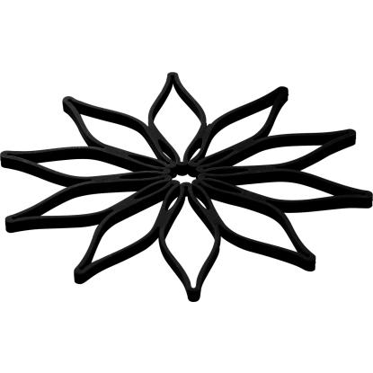 Steel-Function magic trivet bordskåner, sort, silikone - 3 stk.