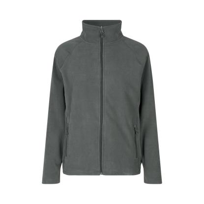 ID 0805 cardigan, mikrofleece, dame, grå