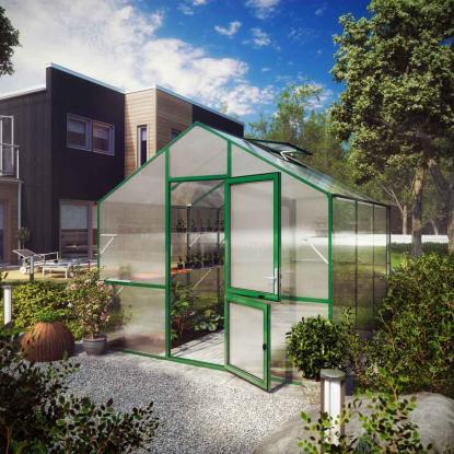 KGT Lilie III drivhus, mosgrøn, 9,59 m²