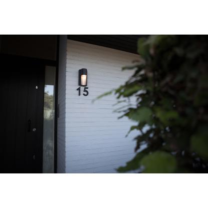 LUTEC URBAN udendørs væglampe, H22 cm, GU10, IP54, mørk grå