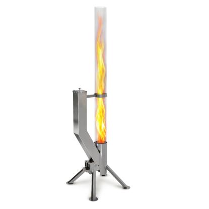 Gardenflare Premium ildrør, sølv, H148 cm