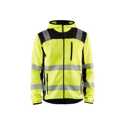 Blåkläder 4923 high vis strikket softshell jakke, hi-vis gul/sort