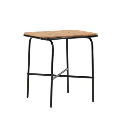 Venture Design Holmbeck cafébord, sort/natur, 88 x 70 cm