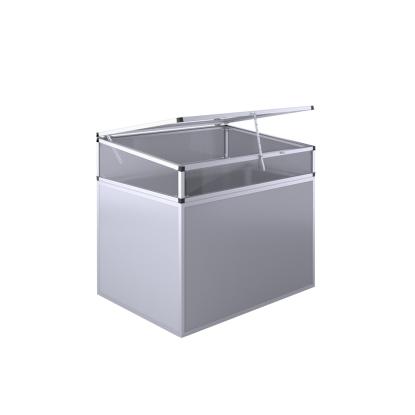 KGT mistbænk-overdel til højbed 130, aluminium, 121 x 91 x 32 cm