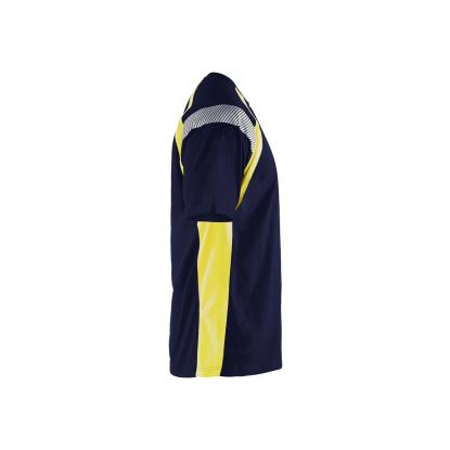 Blåkläder 3332 t-shirt, marineblå/hi-vis gul