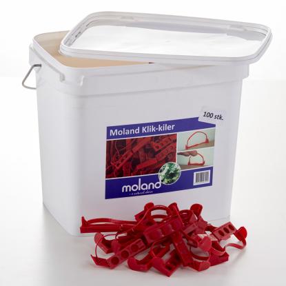 Moland plastgulvkiler - 100 stk.