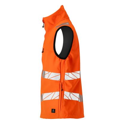 MASCOT ACCELERATE SAFE softshell vest, hi-vis orange