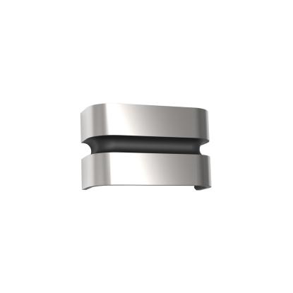 LUTEC MAYA udendørs LED væglampe, H18 cm, IP44, rustfrit stål