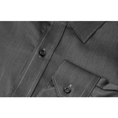 Seven Seas SS37 Fine Twill California skjorte, slim, mørk grå