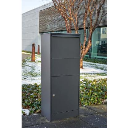 Allux 800 large pakkepostkasse med Ruko lås, sort