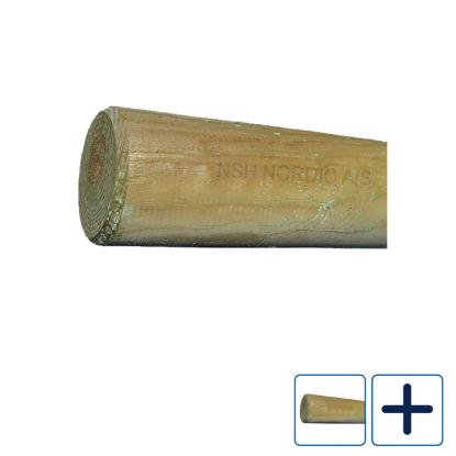 NSH trykimprægneret stolpe, NTR-A, Ø16 cm - 1 stk.