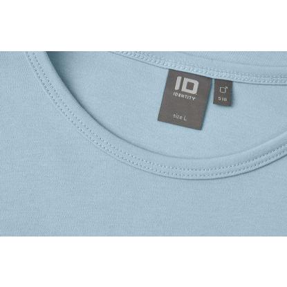 ID 0518 Interlock T-shirt med lange ærmer, lys blå