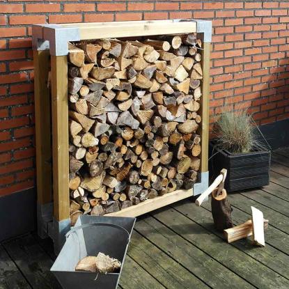 PLUS Cubic forlængerbeslag til 9 x 9 cm stolper, dobbelt, stål, 20 x 30,5 x 9 cm