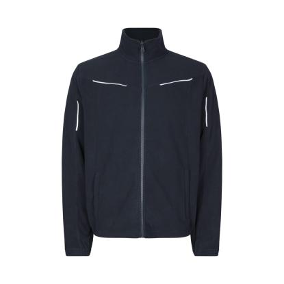 ID 0792 Zip-n-Mix mikrofleece cardigan med refleks, navy