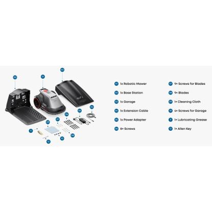 eufy E18 robotplæneklipper uden kanttråd - 1200 m²