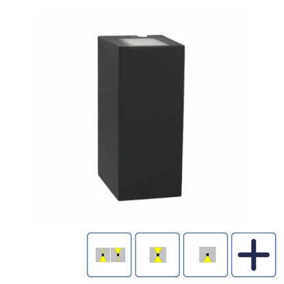 Norlys Lillehammer LED væglampe, IP65, sort