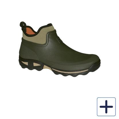 Rouchette ankelstøvle, gummi/neopren, khaki