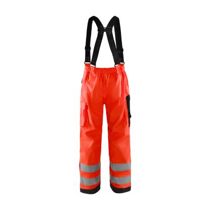 Blåkläder 1302 high vis regnbuks level 2, hi-vis rød