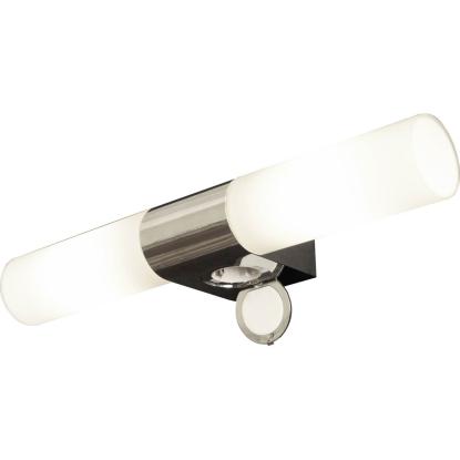Aneta Cosenza dobbelt væglampe, IP44, B43,5 cm, krom