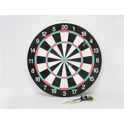 Home It dobbeltsidet dartskive med 6 pile, Ø41 cm