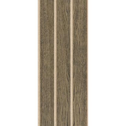I-Wood Medio+ 3-lamel akustikpanel, sort olieret, beige filt og lys kerne, egefiner, 16 x 300 mm