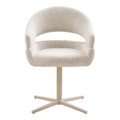 Dover spisebordsstol med drejefod, beige meleret