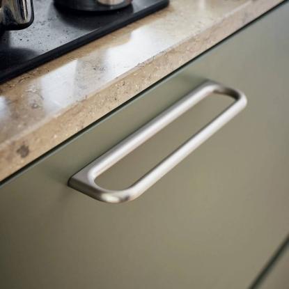Beslag Design Luck greb, 160 mm, rustfrit stål look