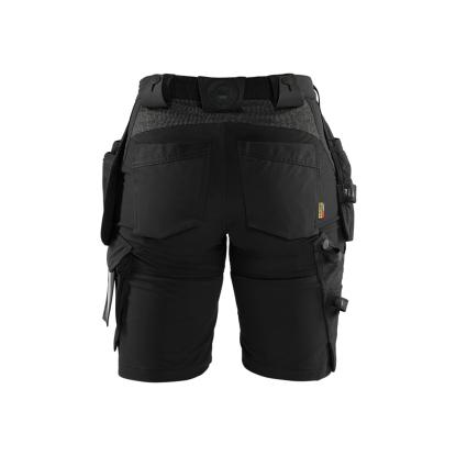 Blåkläder 7183 dame håndværker shorts 4-vejs stretch, sort/mørk grå