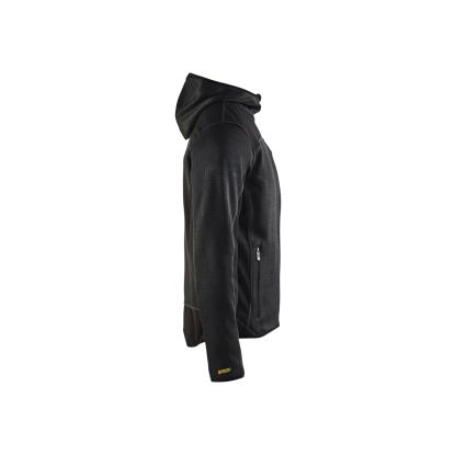 Blåkläder 4930 strikket jakke med softshell, antracitgrå/sort