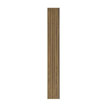 I-Wood Basic Original akustikpanel, klar olieret, brun filt og sort kerne, valnøddefiner, 17 x 300 mm 