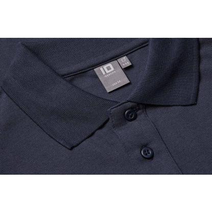 ID 0544 langærmet polishirt med stretch, navy