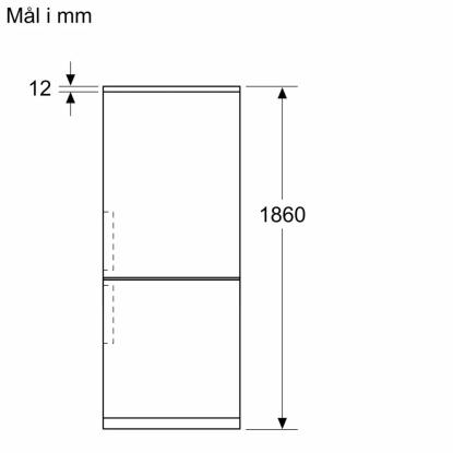 Bosch KGN36VXCT fritstående kølefryseskab, 218 + 103 liter