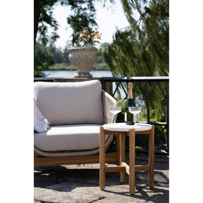 Terracina loungesæt med 2 loungestole, akacie/beige