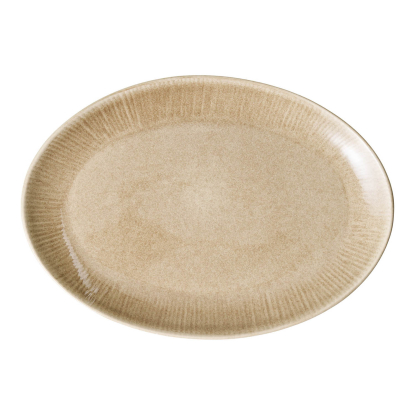 Viola serveringsfad, stentøj, beige, 21,5 x 30 cm