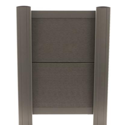 Komposit F&N-Profil børstet 2,1 x 20,5 x 180 cm terminus