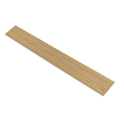 I-Wood Medio+ 3-lamel akustikpanel, klar olieret, grå filt og lys kerne, egefiner, 16 x 300 mm