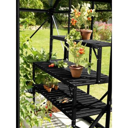 Vitavia top til aluminiumsbord, sort