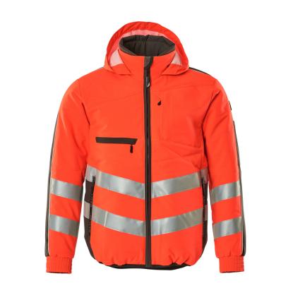 MASCOT SAFE SUPREME Dartford arbejdsjakke, hi-vis rød/mørk antracit