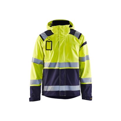 Blåkläder 4987 high vis skaljakke, hi-vis gul/marineblå