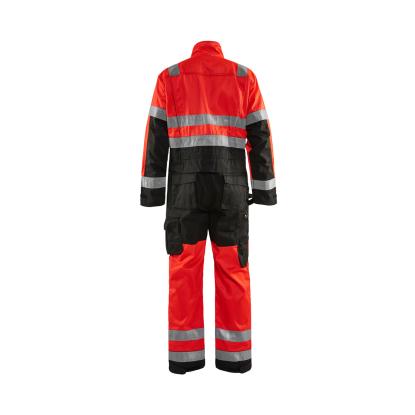 Blåkläder 6373 high vis kedeldragt, hi-vis rød/sort