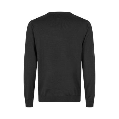 Seven Seas S670 The knit pullover med v-hals, sort