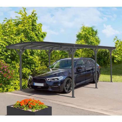 Westmann Bergen carport, buet tag, antracitgrå, 220 x 300 x 505 cm - 15 m²