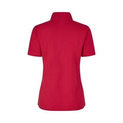 ID 0587 poloshirt, økologisk, dame, rød